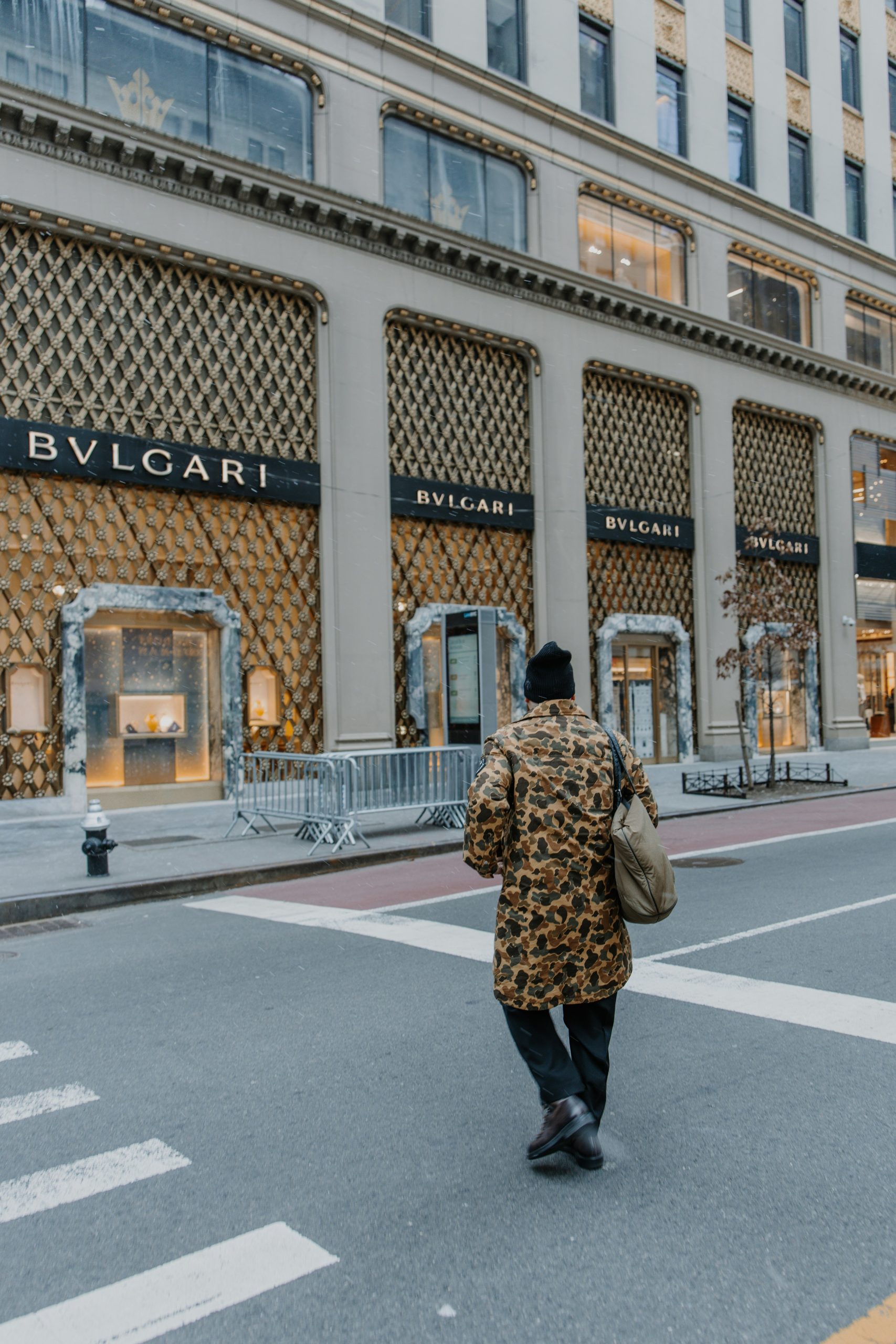 Bulgari flagship store on Fifth Avenue, New York — luxury retail in the heart of Manhattan